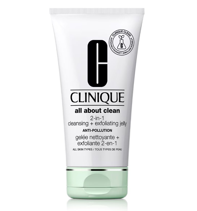 CLINIQUEALL ABOUT CLEAN- תכשיר ניקוי ופילינג במוצר אחד במרקם ג'ל 150 מ"ל.