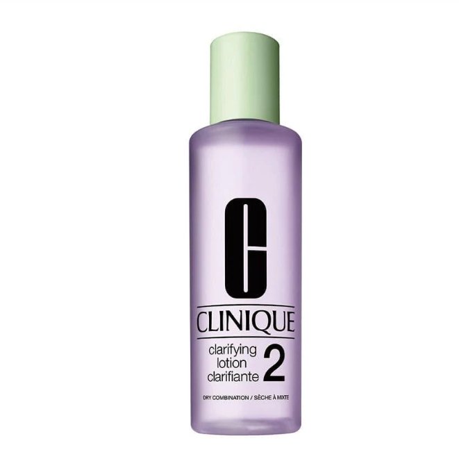 Clinique Clarifying Lotion - מי הסרה לעור יבש עד מעורב, 200 מ"ל.