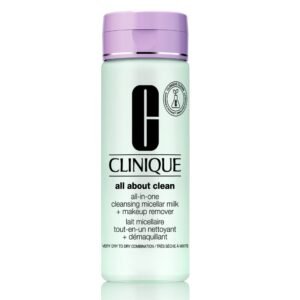 CLINIQUE ALL ABOUT CLEAN- חלב פנים עדין לניקוי ולהסרת איפור לעור יבש עד מעורב 200 מ"ל.