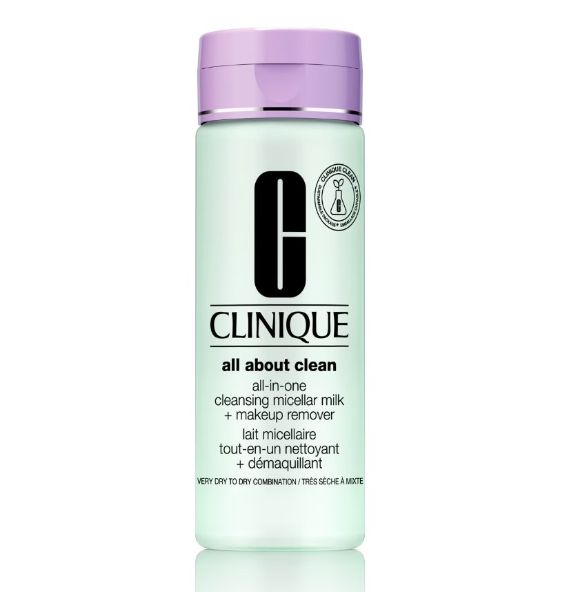CLINIQUE ALL ABOUT CLEAN- חלב פנים עדין לניקוי ולהסרת איפור לעור יבש עד מעורב 200 מ"ל.