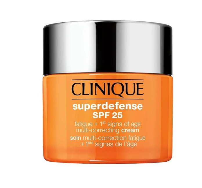 CLINIQUE Superdefense SPF 25 Fatigue + 1st Signs of Age Multi-Correcting -קרם לחות להפחתת סימני עייפות והגנה יומיומית לעור שמן מעורב עד שמן (סוגי עור 3+4) 50 מ"ל.