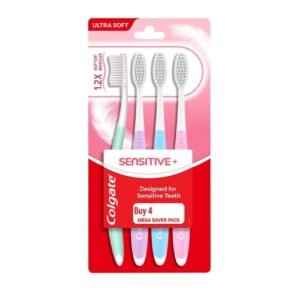 Colgate Sensitive Gentle – קולגייט סנסיטיב, ג’נטל מארז 4 מברשות שיניים.