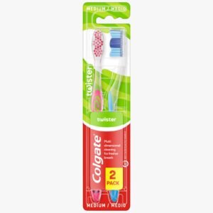 COLGATE Twister 2 Pack – קולגייט טוויסטר מארז 2 מברשות שיניים.