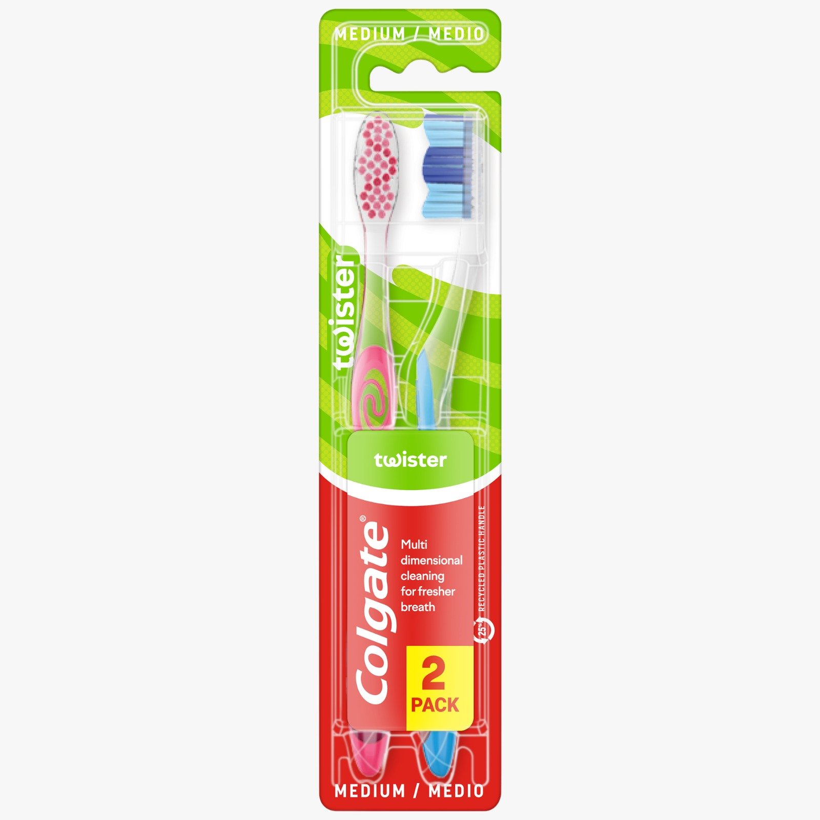COLGATE Twister 2 Pack – קולגייט טוויסטר מארז 2 מברשות שיניים.