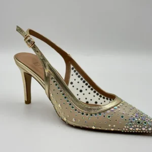 EGA altin -gold נעלי עקב Slingback לנשים