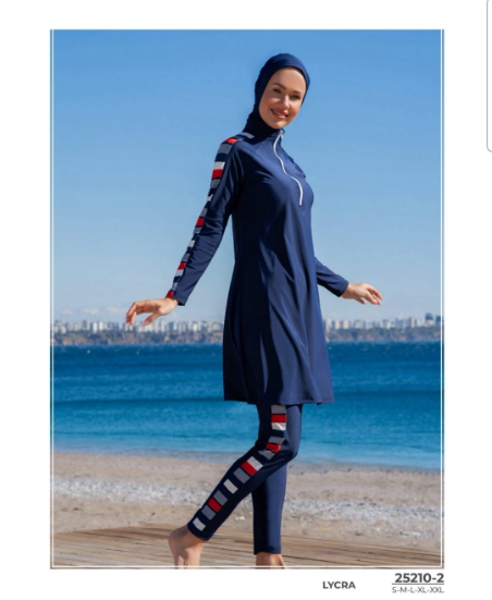 בורקיני צנוע לנשים – דגם ספורט נייבי