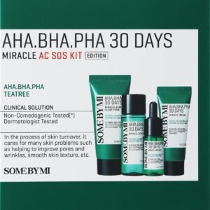 SOME BY MI - AHA-BHA-PHA סט ניקוי קצף + טונר + סרום + קרם לחות