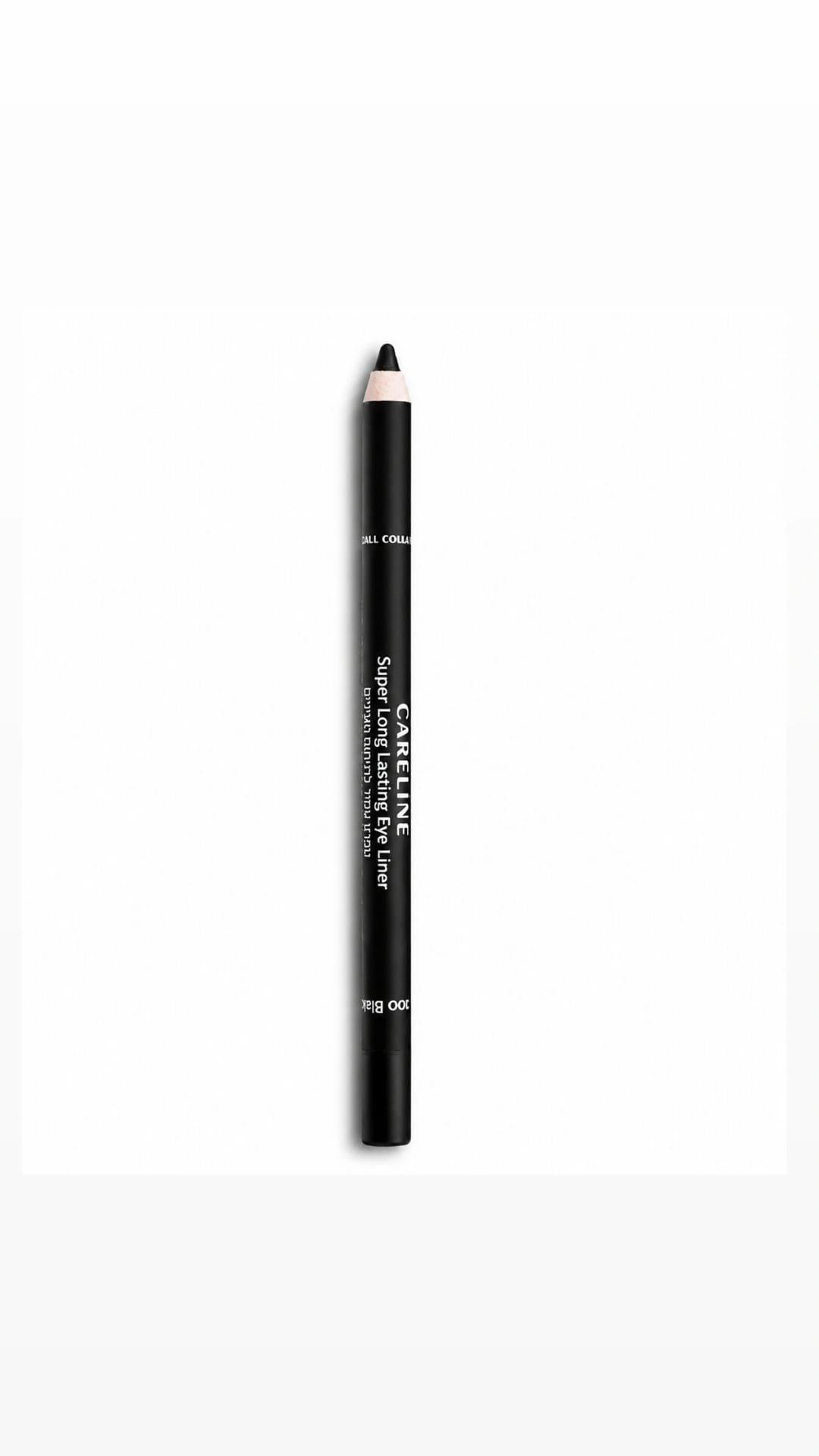 Careline | Long Lasting Eye Liner,100 -קרליין עיפרון עיניים עמיד במרקם קרמי וחידוד מובנה ,גוון 100.