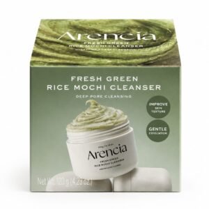 Arencia Fresh Green Rice Mochi Cleanser-ארנסיה פרש גרין רייס מוצ'י קלינזר 120 גרם.