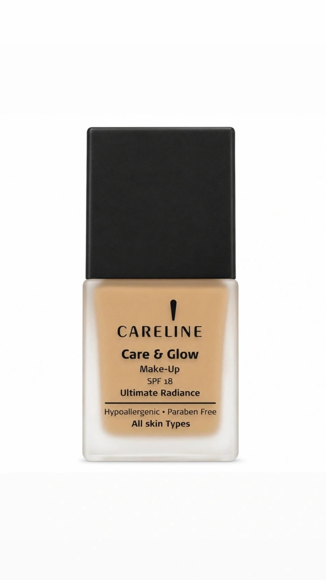 CARELINE Care & Glow Foundation-קרליין מייק אפ קאר אנד גלאו, גוון 114.