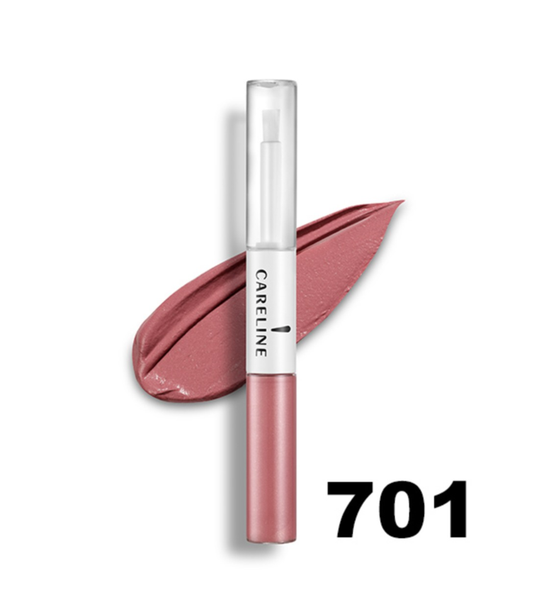 Careline | Everlast Gloss,701-שפתון עמיד דו-שלבי לצבע עוצמתי וברק קריסטלי 701.