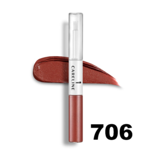 Careline | Everlast Gloss,706-שפתון עמיד דו-שלבי לצבע עוצמתי וברק קריסטלי 706.