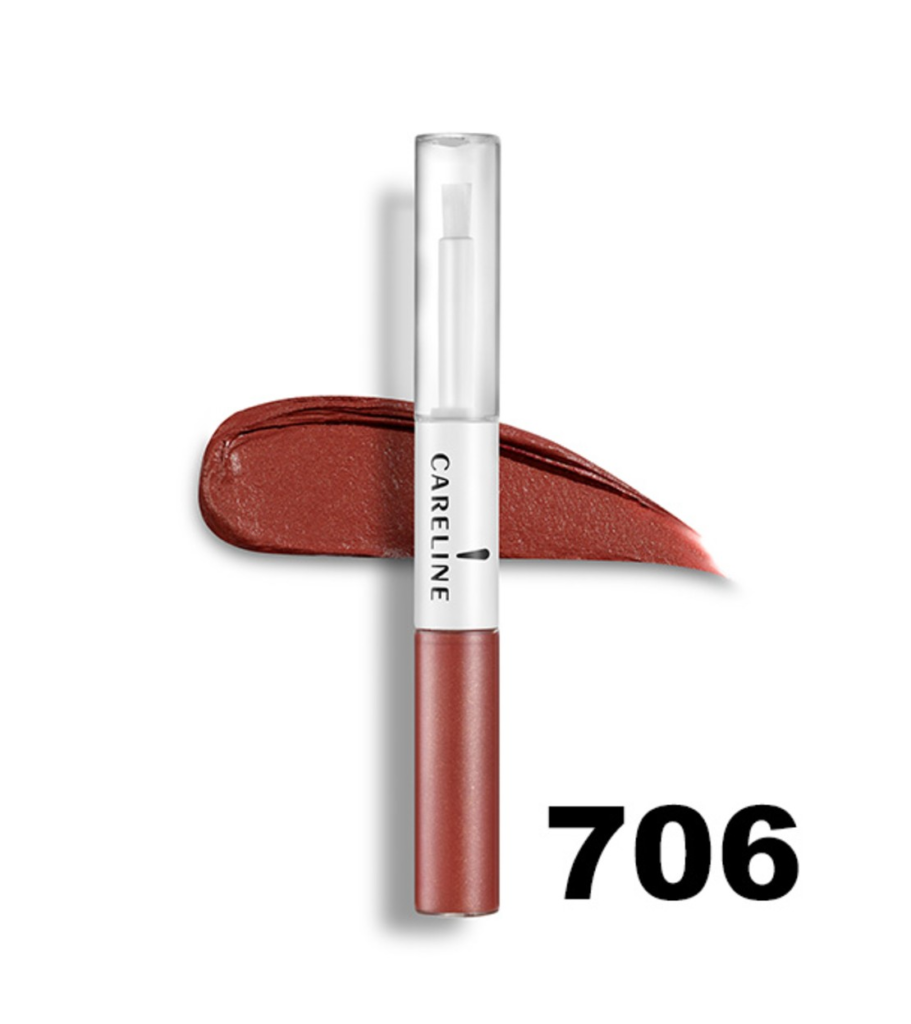 Careline | Everlast Gloss,706-שפתון עמיד דו-שלבי לצבע עוצמתי וברק קריסטלי 706.