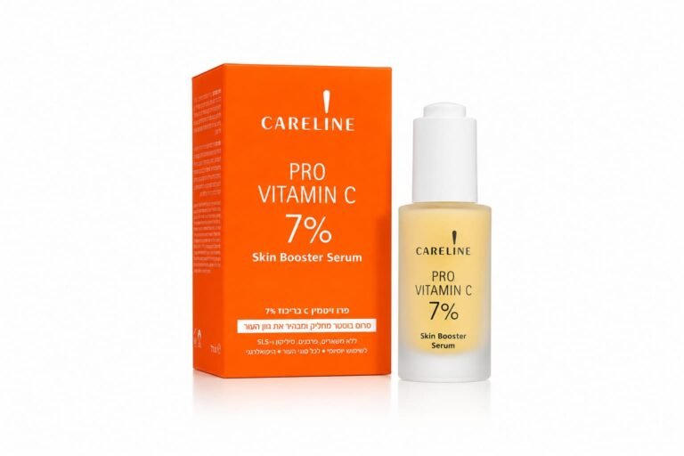 Careline Skin Booster-קרליין פרו-ויטמין C מגן מפני נזקי סביבה וקרינה, מבהיר ומחליק את גוון העור 30 מ"ל.