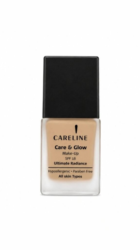 CARELINE Care & Glow Foundation-קרליין מייק אפ קאר אנד גלאו, גוון 112.