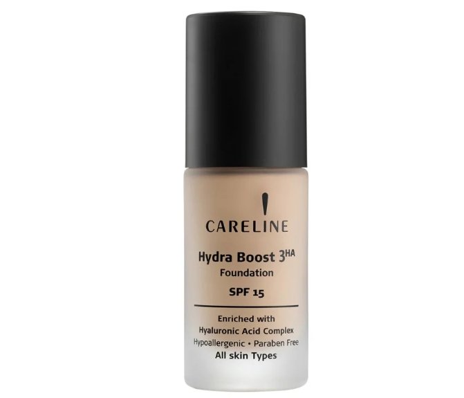 Careline | Hydra Boost Foundation,401-קרליין מייק-אפ לחות למראה עור אחיד, רענן וקורן גוון 401.