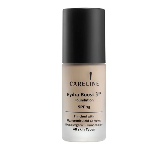 Careline |  Hydra Boost Foundation,400-קרליין מייק-אפ לחות למראה עור אחיד, רענן  וקורן גוון 400.