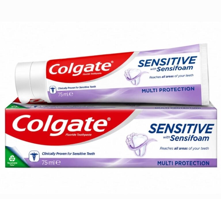 COLGATE Sensitive with SensiFoam Toothpaste 75 ml – קולגייט סנסיטיב משחת שיניים 75 מ"ל.