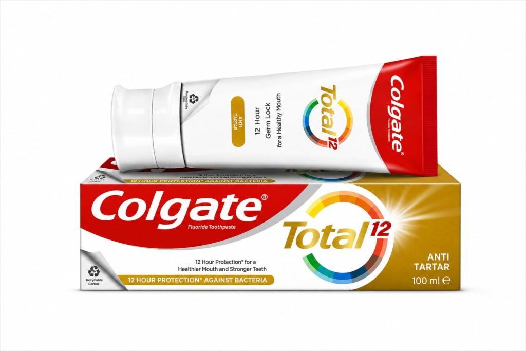 Colgate Total 12H Anti Tartar Toothpaste 100 ml – קולגייט טוטאל משחת שיניים למניעת אבן שן 100 מ"ל.