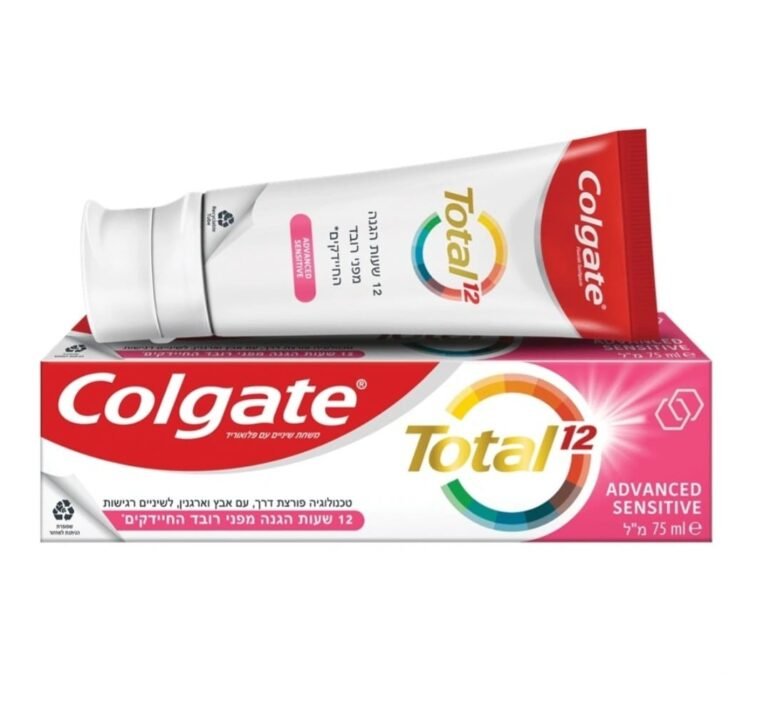Colgate Total Sensitive Toothpaste – קולגייט משחת שיניים טוטאל סנסיטיב קולגייט לשיניים רגישות 75 מ"ל.