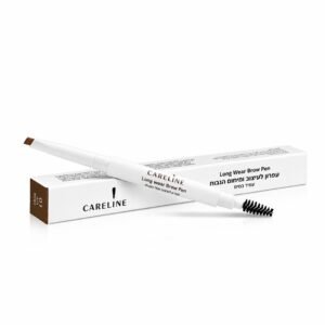 Careline | Long Wear Brow Pen, Ash Brown –קרליין עיפרון גבות עמיד לעיצוב מדויק ומראה טבעי,גוון חום אפרפר.