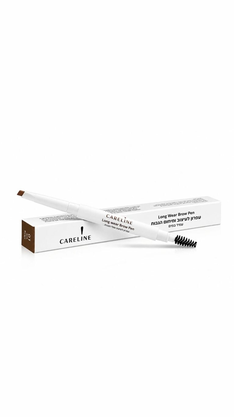 Careline | Long Wear Brow Pen, Ash Beige – קרליין עיפרון גבות עמיד לעיצוב מדויק ומראה טבעי,גוון בז' אפרפר.