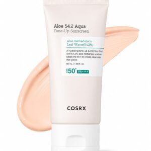 Aloe 54.2 Aqua Tone-up Sunscreen SPF 50+ PA++++-קרם הגנה אלוורה מאזן גוון עם לחות 50 מ"ל.