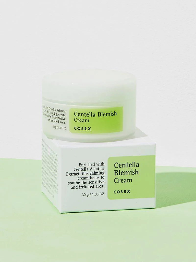 Cosrx Centella Blemish Cream 30 g-קןסרקס קרם סנטלה להבהרת פגמים 30 גרם.