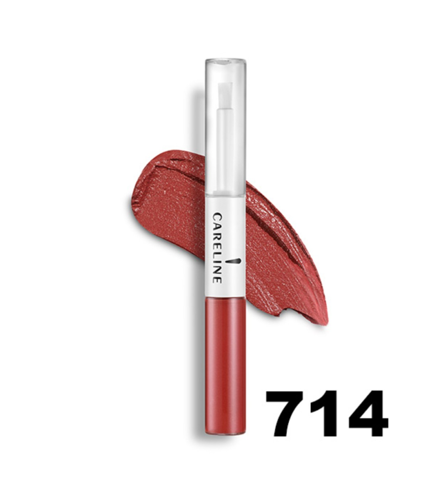 Careline | Everlast Gloss,714-שפתון עמיד דו-שלבי לצבע עוצמתי וברק קריסטלי 714.