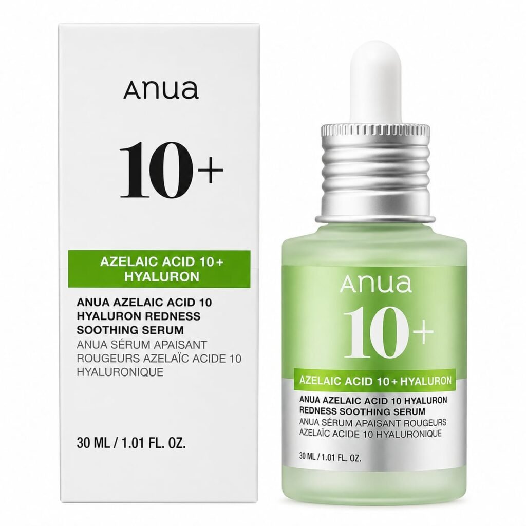 Anua Azelaic Acid 10 Hyaluron Redness Soothing Serum 30ml-אנואה סרום להרגעת אדמומיות עם חומצה אזלאית 10% וחומצה היאלורונית 30 מ"ל.