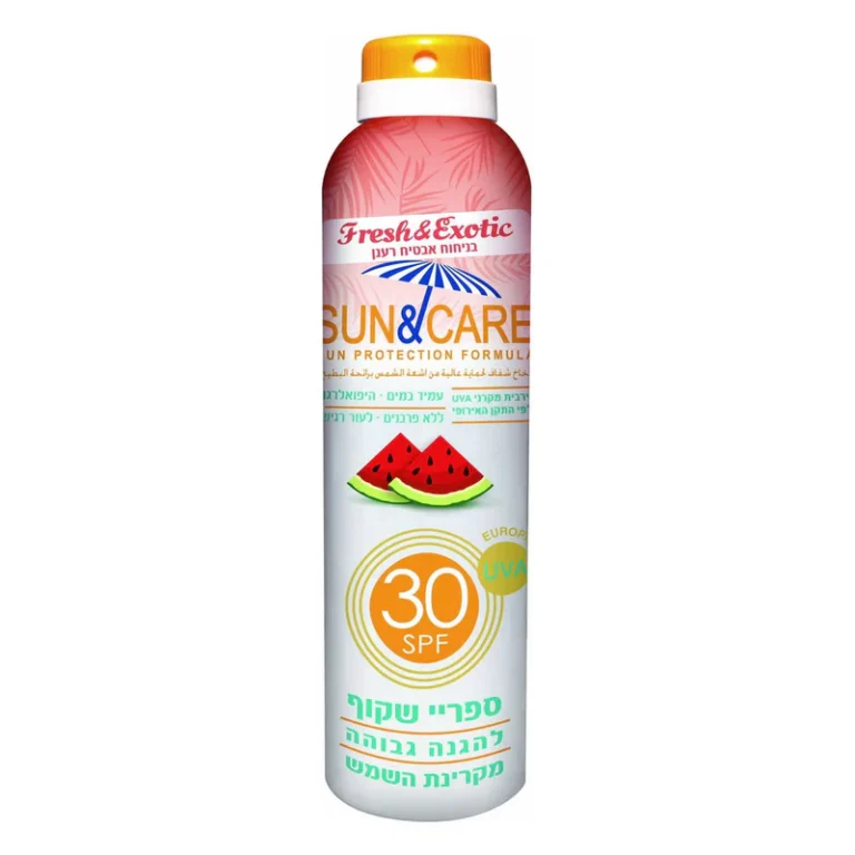 ספריי שקוף SPF30 UVA B בניחוח אבטיח
