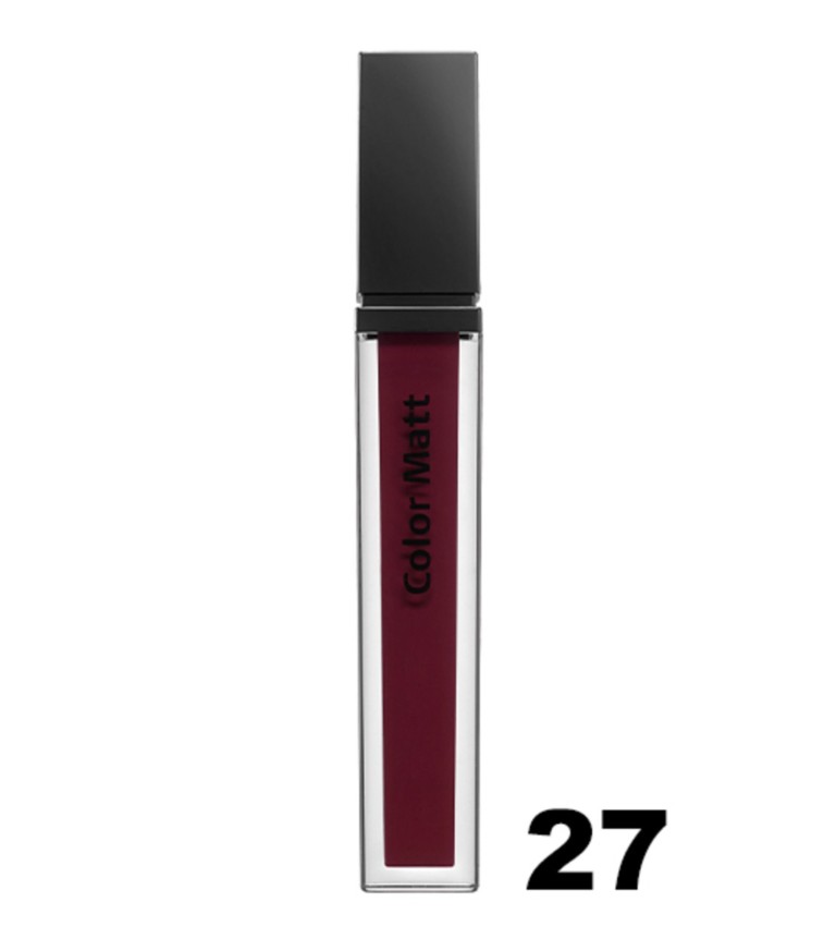 Careline | Color Matte Lipstick,27-קרליין שפתון מאט במרקם קטיפתי למראה דומיננטי,27.