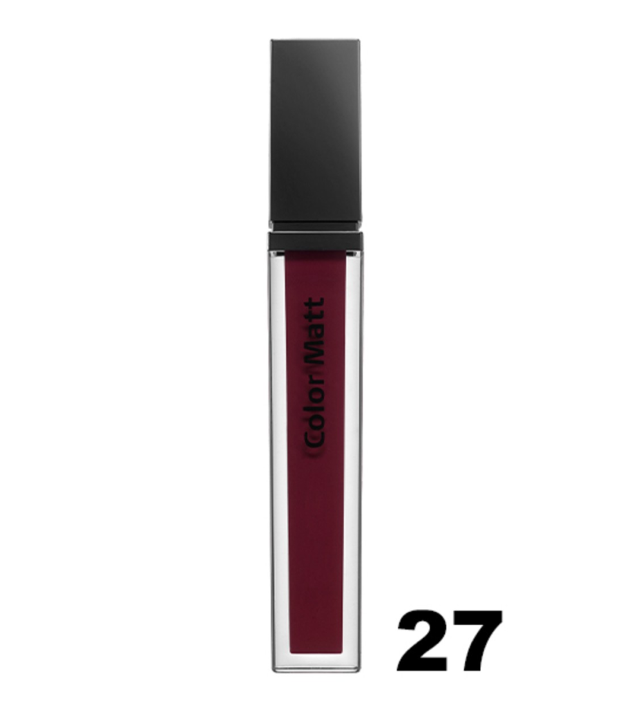 Careline | Color Matte Lipstick,27-קרליין שפתון מאט במרקם קטיפתי למראה דומיננטי,27.
