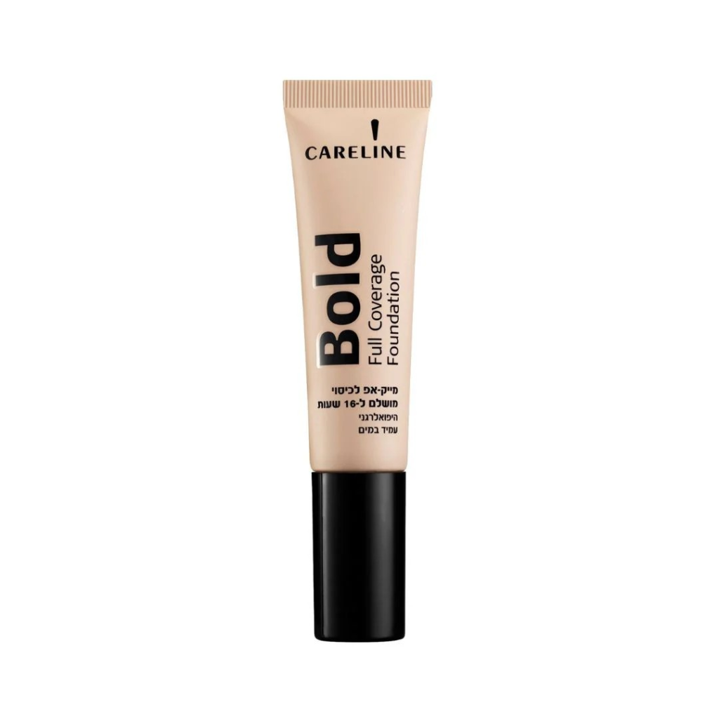 Careline | Bold Foundation-קרליין מייק אפ עמיד לכיסוי אחיד וגימור טבעי,80.