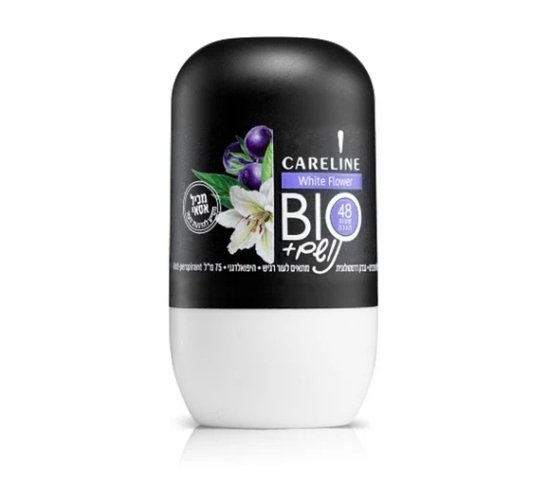 Careline BIO-קרליין נושם דאודורנט רול-און אסאי בניחוח White Flower פרחוני | 75 מ"ל.