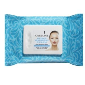 Careline | Make-Up Remover Wipes -קרליין מגבונים להסרת איפור לניקוי מהיר ורענן 25 יח'.