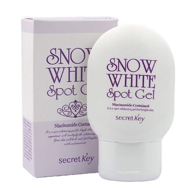 Secret Key Snow White Spot Gel 65g-סיקרט קי סנואו ווייט ג'ל ממוקד להבהרת כתמים 65 גרם.