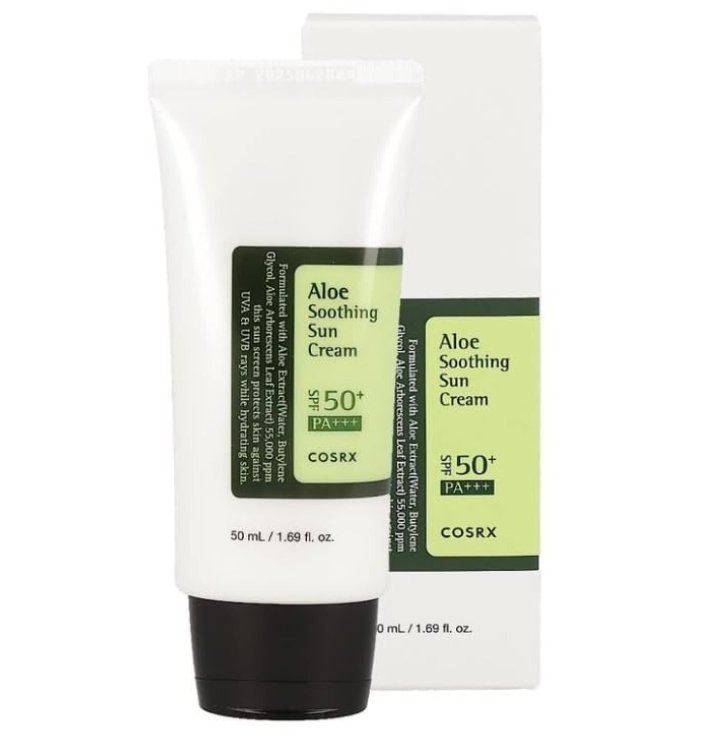 Aloe Soothing Sun Cream SPF50+/ PA+++-קרם הגנה מרגיע עם אלוורה 50 מ"ל.
