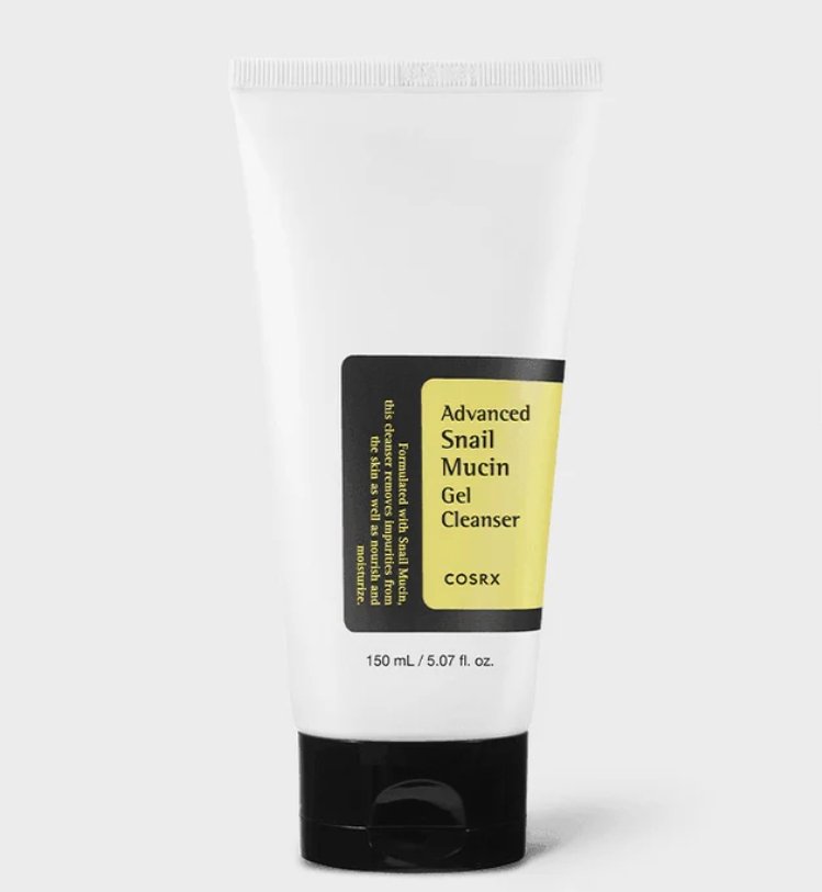 Cosrx Advanced Snail Mucin Gel Cleanser-קוסרקס ג'ל ניקוי מכיל ריר חלזונות 150 מ"ל.