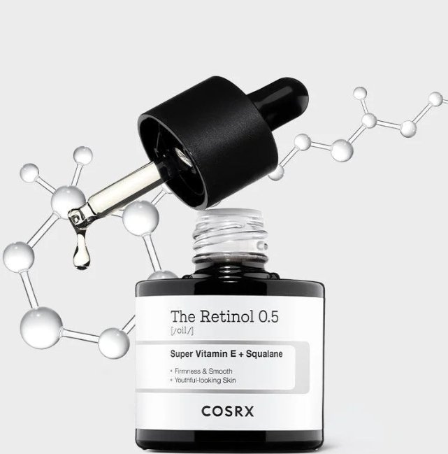 Cosrx The Retinol 0.5 Oil-קוסרקס שמן שמן רטינול 0.5% לטיפוח עור הפנים 20 מ"ל.