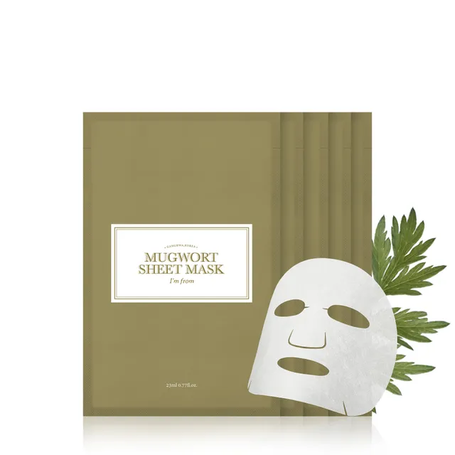 i am from mugwort sheet mask - איי אם פרום מסכת בד מוגוורט 23 מ"ל.