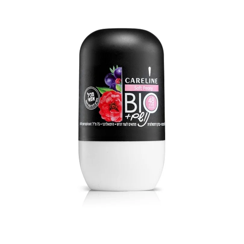 Careline BIO Soft Peony -קרליין נושם  דאודורנט רול-און אסאי בניחוח עדין | 75 מ"ל.