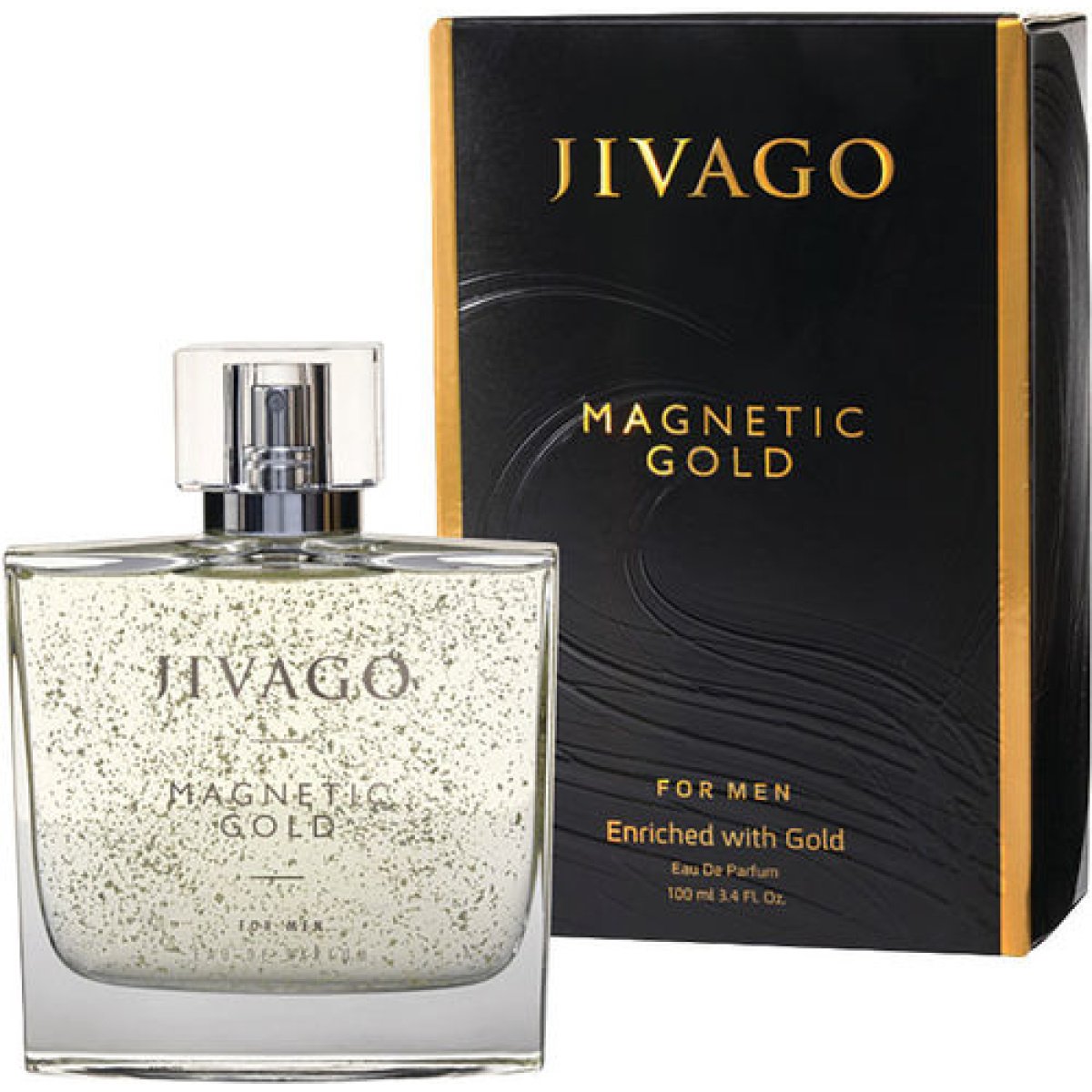 בושם לגבר JIVAGO Magnetic Gold – Eau De Parfum 100 מ״ל