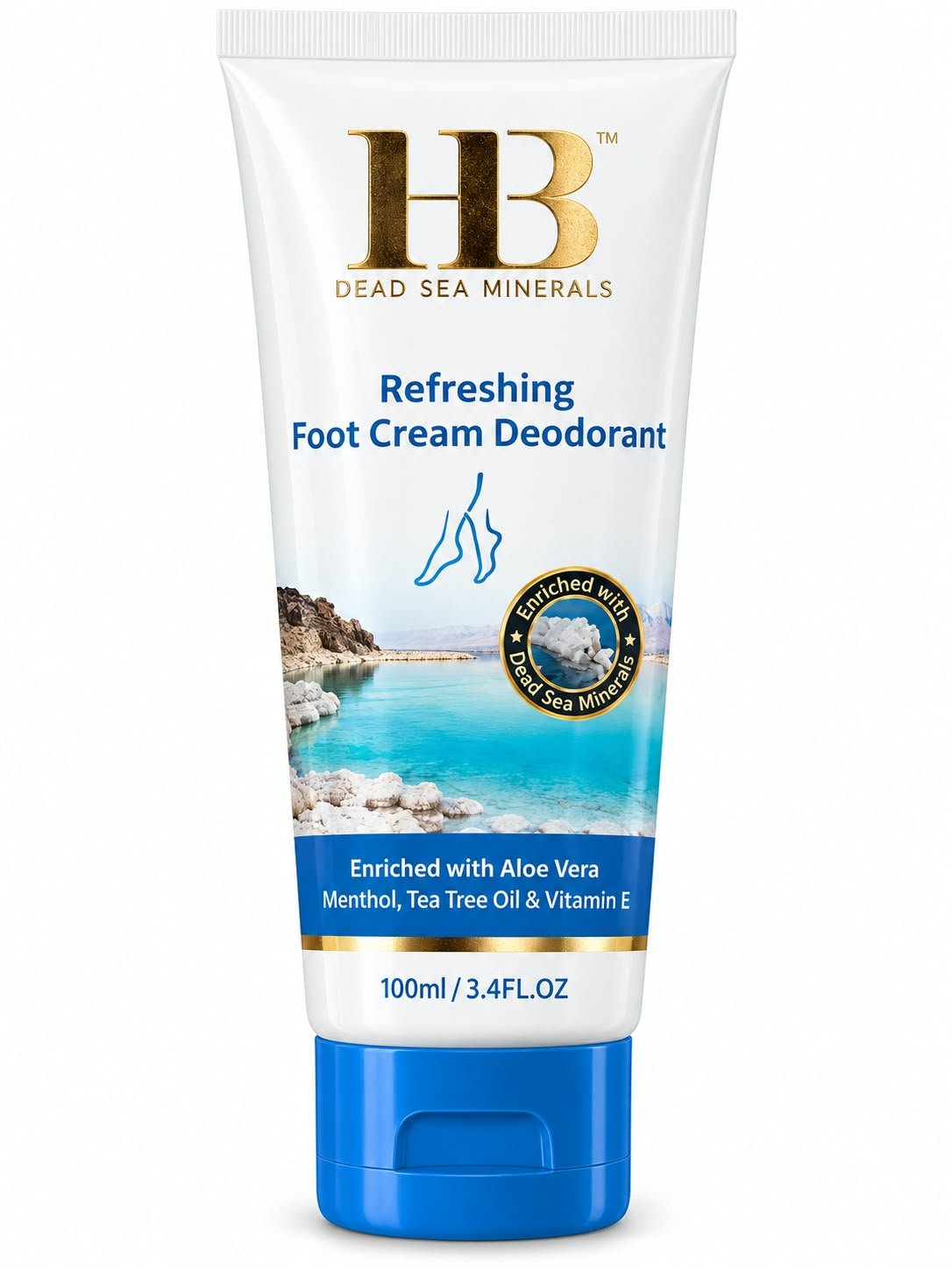 שם המוצר: HB Dead Sea Minerals Multi-Vitamin Treatment Hand & Nail Cream – קרם ידיים וציפורניים, 100 מ״ל