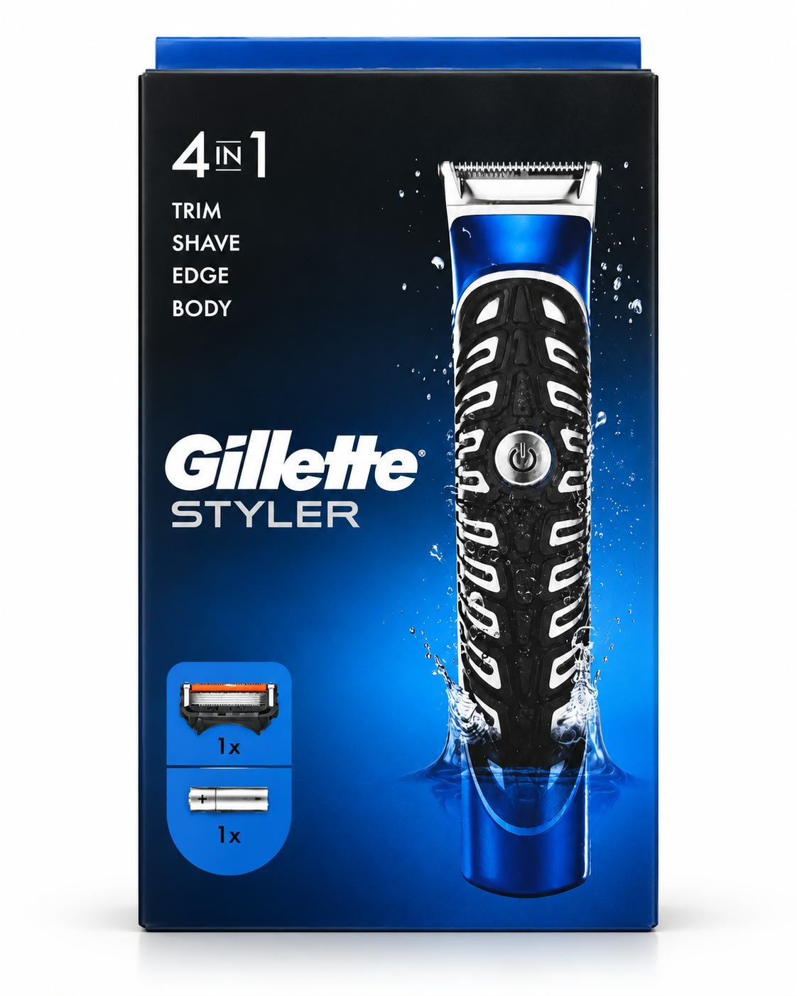 שם מוצר: מכונת גילוח ועיצוב Gillette Styler 4 ב־1