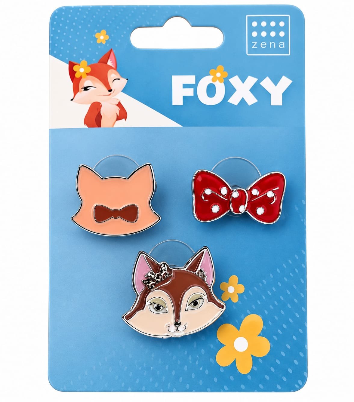 סט 3 טבעות FOXY בעיצוב שועל ופפיון