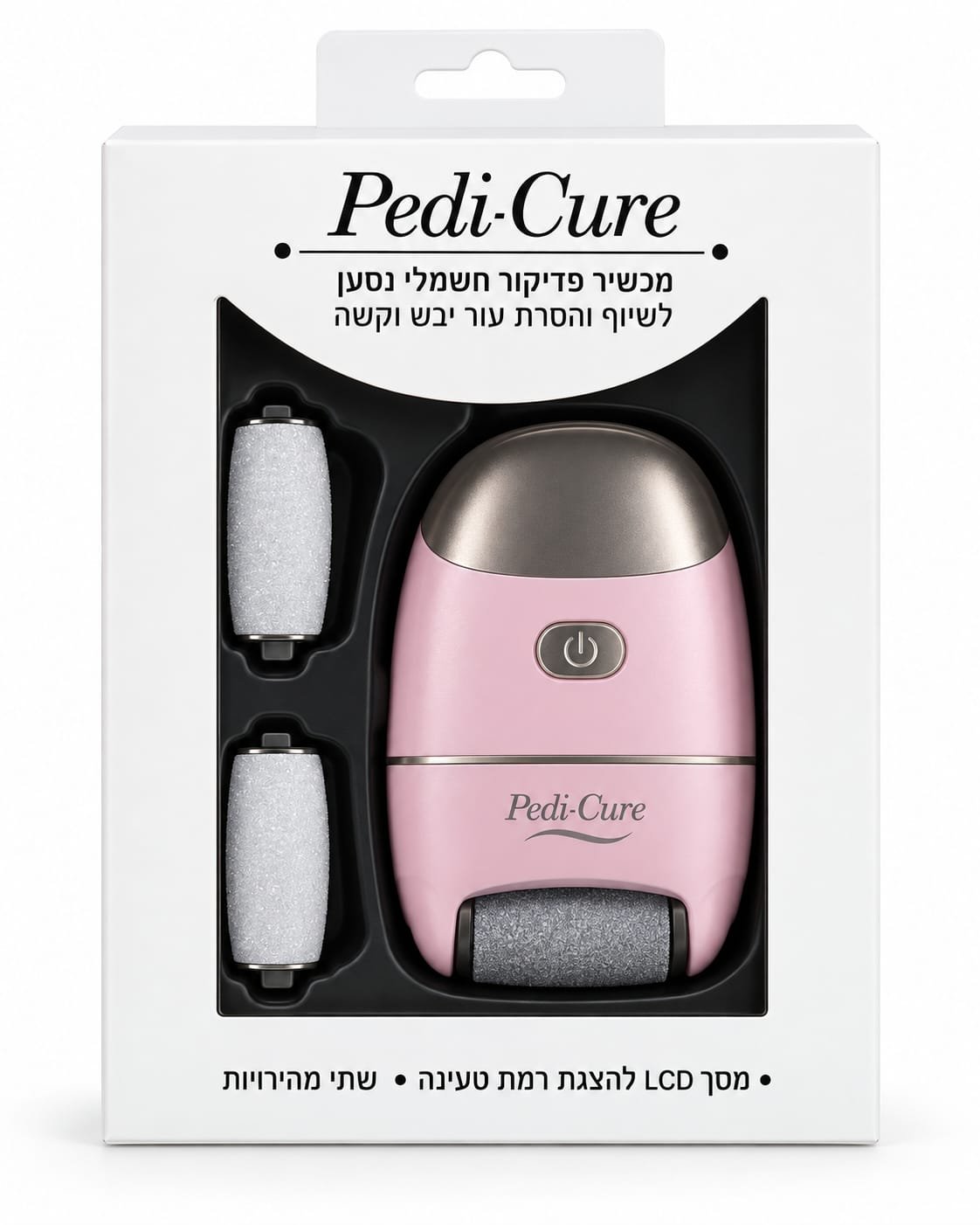 מכשיר פדיקור חשמלי נטען להסרת עור יבש וקשה – Pedi-Cure La Sera Milano