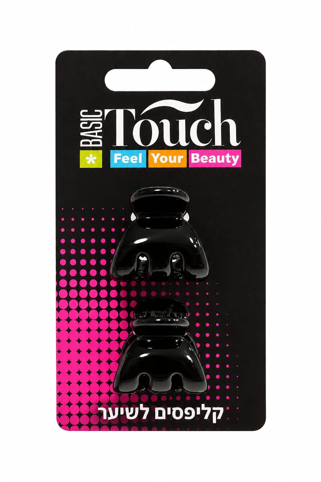 זוג קליפסים קטנים לשיער Basic Touch