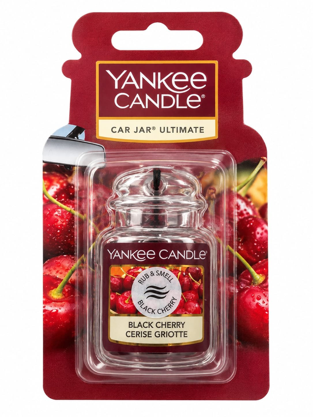 מפיץ ריח לרכב Yankee Candle Car Jar Ultimate – Black Cherry