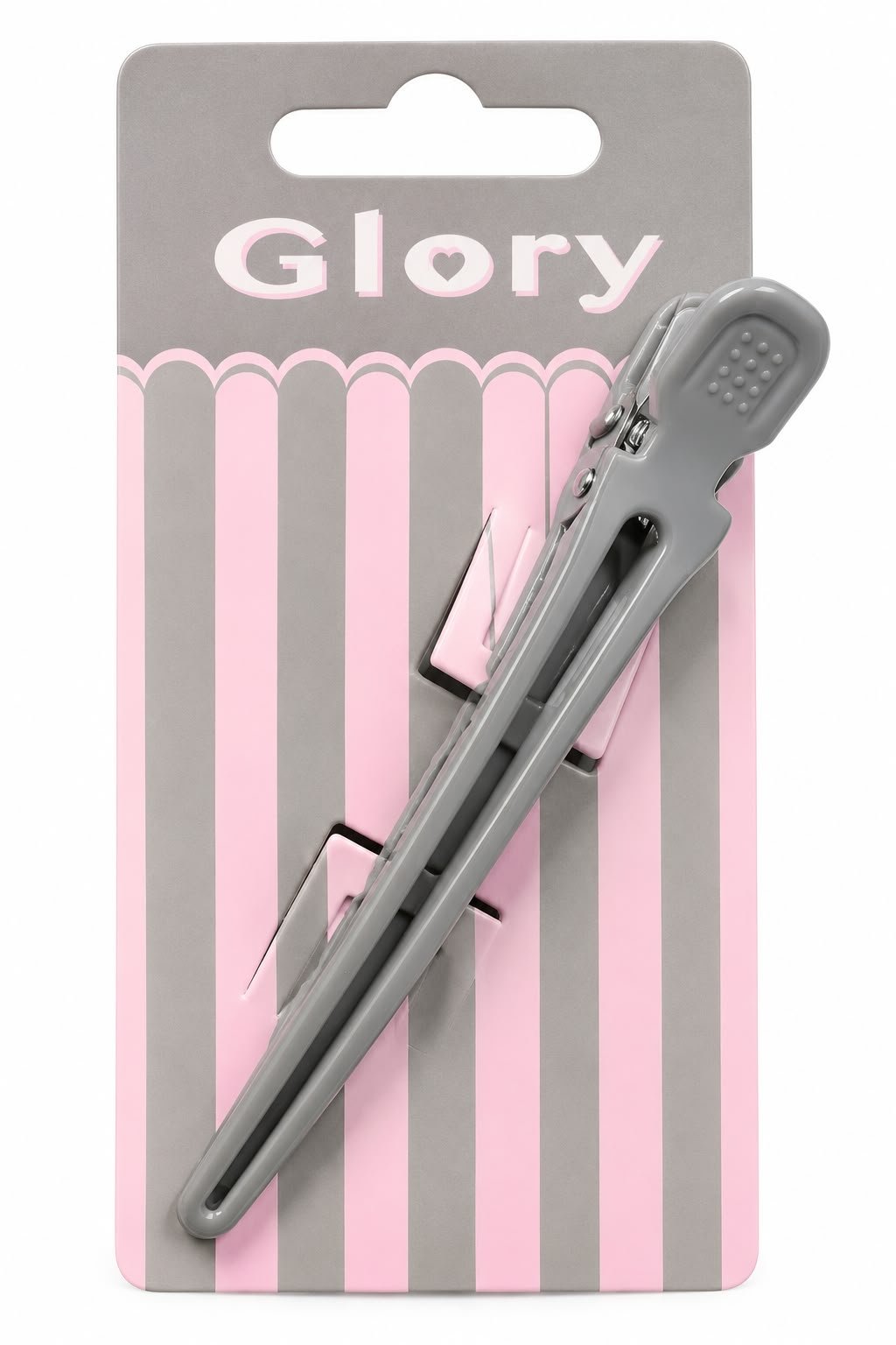 קליפס תנין לשיער Glory – אפור